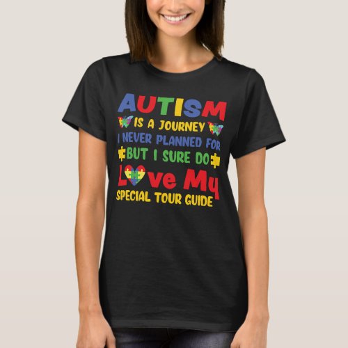 Autism Awareness and Support for Mom and Dad T_Shirt