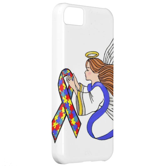 Autism Awareness Angel Case-Mate iPhone Case (Back/Right)