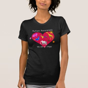 Autism Awareness Animals T-shirt by AutismSupportShop at Zazzle