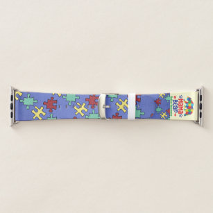 Autism Awareness Apple Watch Band, 42mm Apple Watch Band