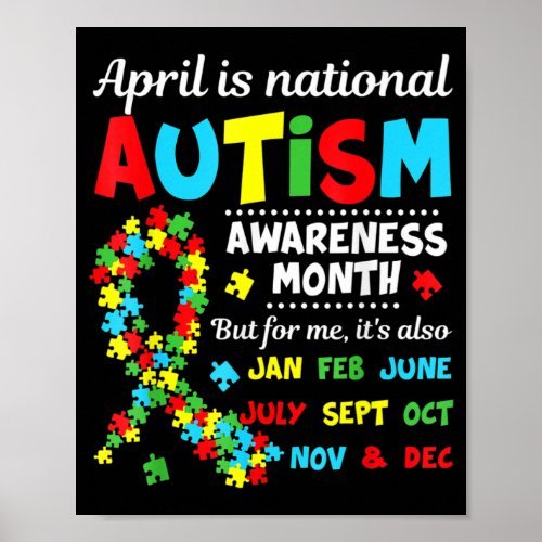 Autism Awareness  April is National Autism Awarene Poster