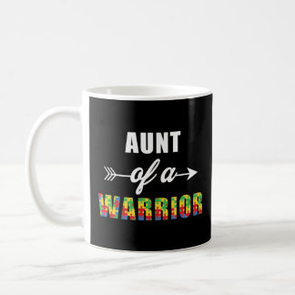 Autism Awareness Aunt Of A Warrior Familly Matchin Coffee Mug