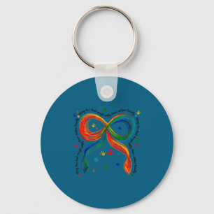 Autism awareness autism coquette bow neurodiversit keychain