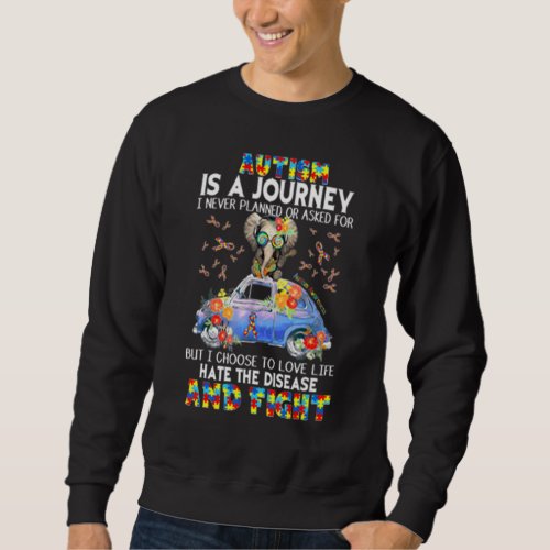 Autism Awareness Autism Is A Journey Sweatshirt