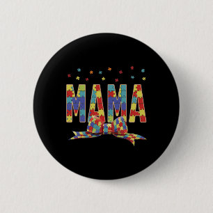 Autism Awareness Autism Mama Accept Love Puzzle Co Button