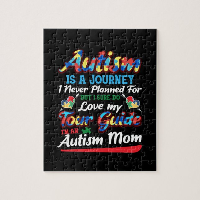 Autism Awareness Autism Mom Puzzle Piece Autistic (Vertical)