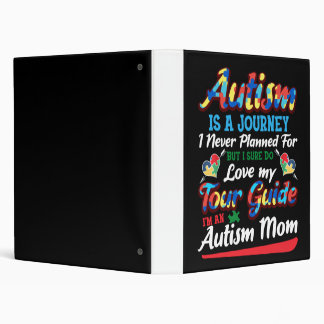 Autism Awareness Autism Mom Puzzle Piece Autistic 3 Ring Binder