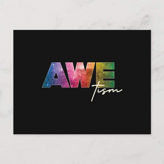 Autism Awareness Autism Spectrum Neurodiverse Spac Postcard (Front)