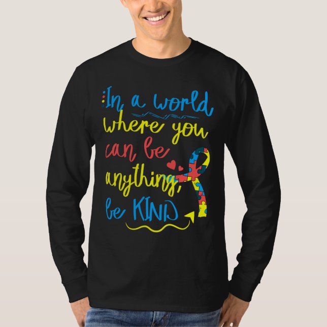 Autism Awareness Autism Support Men Women T-Shirt (Front)