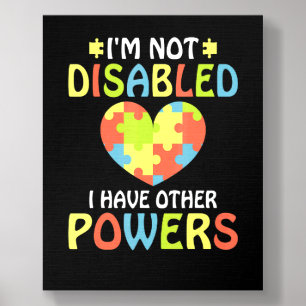Autism Awareness Autistic Autist Asd Asperger 2 Foam Core Photo Tile