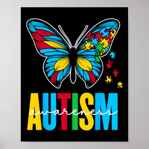 Autism Awareness Autistic Autist Autists Support A Poster