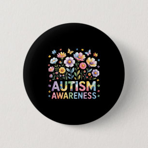 Autism awareness autistic button