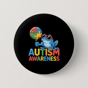 Autism awareness autistic button