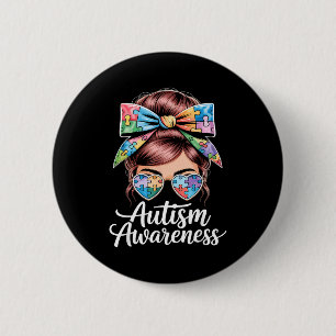 Autism awareness autistic  button