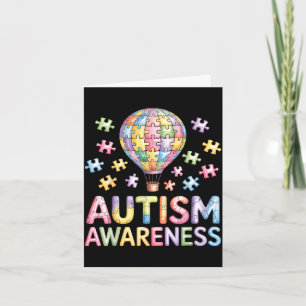 Autism awareness autistic  card