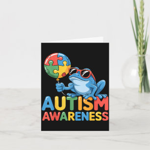 Autism awareness autistic  card