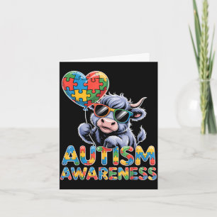 Autism awareness autistic  card