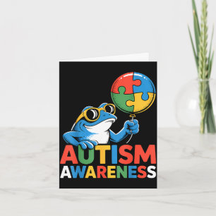 Autism awareness autistic  card