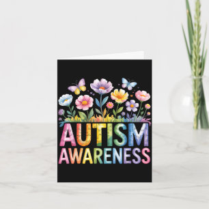 Autism awareness autistic  card
