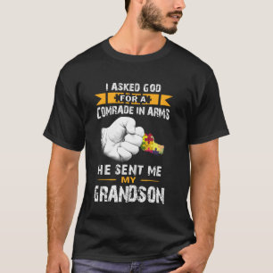 Autism Awareness Autistic Grandson for Grandma Gra T-Shirt
