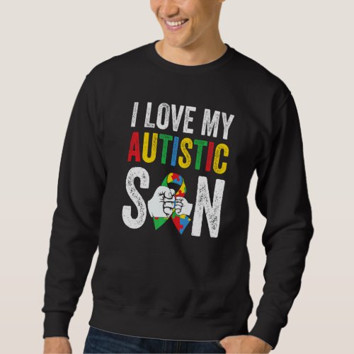Autism Awareness Autistic Pride Day I Love My Auti Sweatshirt