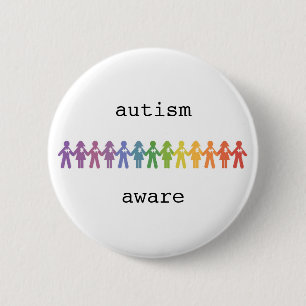 Autism Awareness Badge Pinback Button