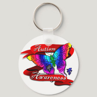 Autism Awareness Banner Keychain