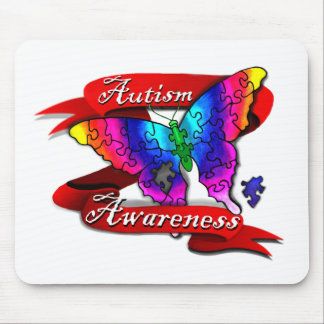 Autism Awareness Banner Mouse Pad