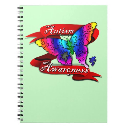 Autism Awareness Banner Notebook