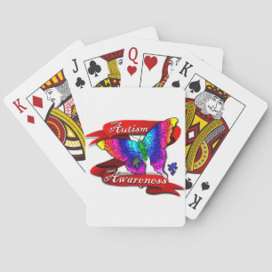 Autism Awareness Banner Poker Cards