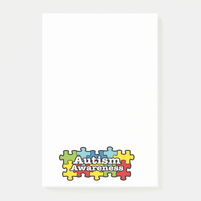 Autism Awareness Banner Post-it Notes (Front)