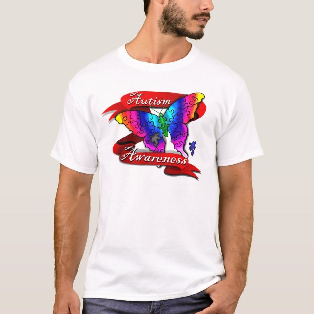 Autism Awareness Banner T-Shirt (Front)