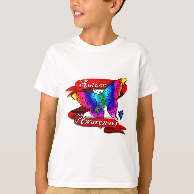 Autism Awareness Banner T-Shirt (Front)