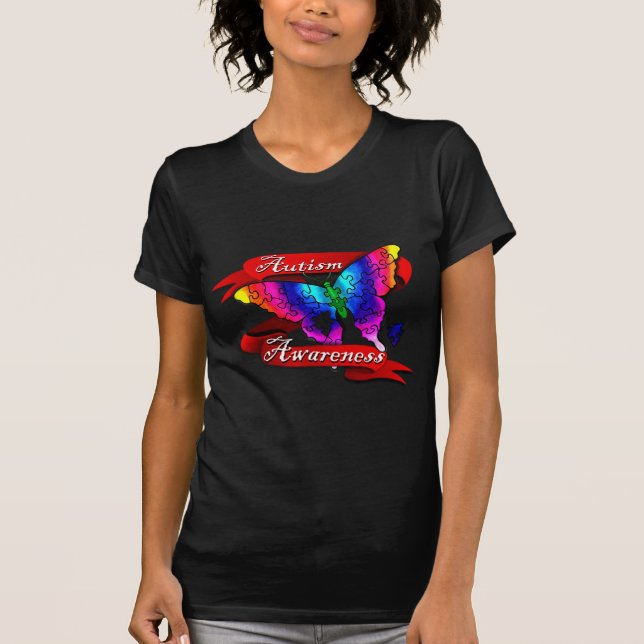 Autism Awareness Banner T-Shirt (Front)