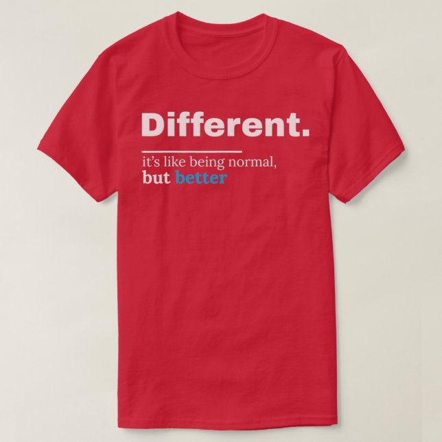 Autism Awareness Be Different Autism Awareness Mon T-Shirt (Design Front)