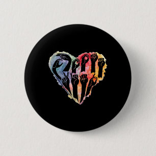 Autism Awareness Be Kind ASL Heart Anti Bullying Button