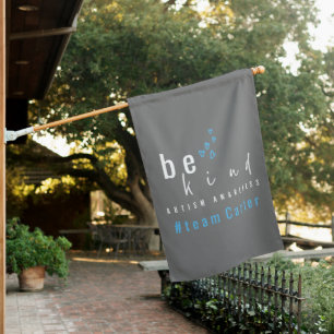 autism awareness be kind blue team name  house flag