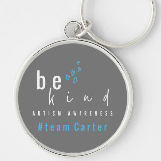 autism awareness be kind blue team name   keychain