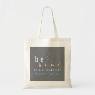 autism awareness be kind blue team name  tote bag
