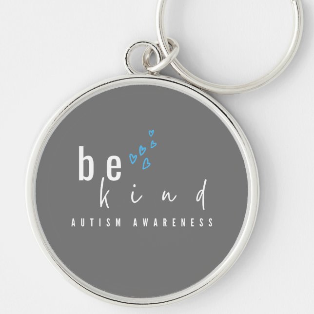 autism awareness. be kind. Keychain (Front)