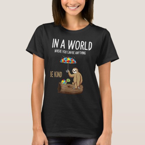 Autism Awareness Be Kind Special Education Teacher T-Shirt