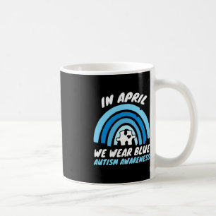Autism Awareness Blue April Love Autistic Support Coffee Mug