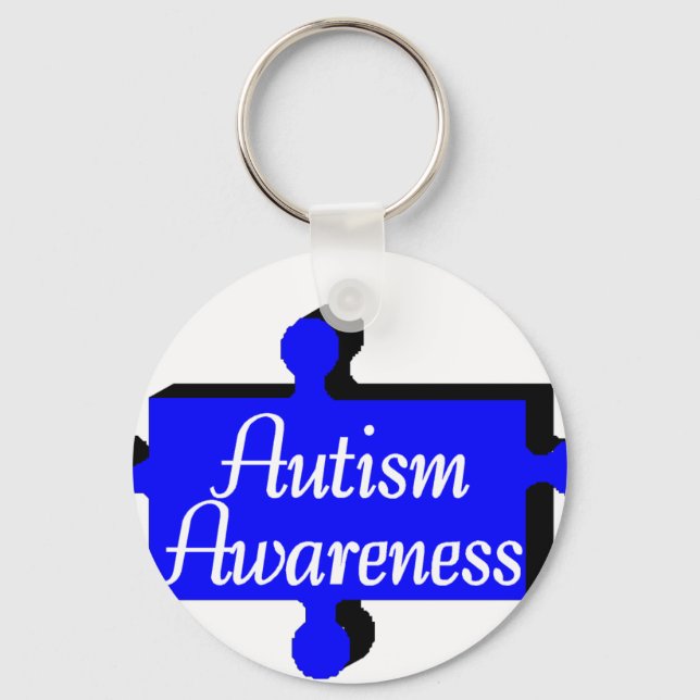Autism Awareness (Blue PP) Keychain (Front)