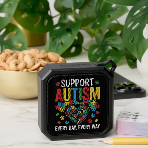 Autism awareness bluetooth speaker