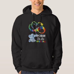 Autism Awareness Born Special Elephant Infinity Lo Hoodie