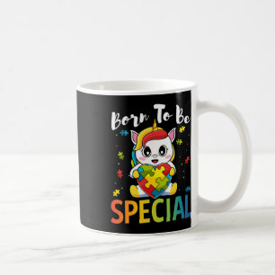 Autism Awareness Born Special Unicorn Puzzle Girls Coffee Mug