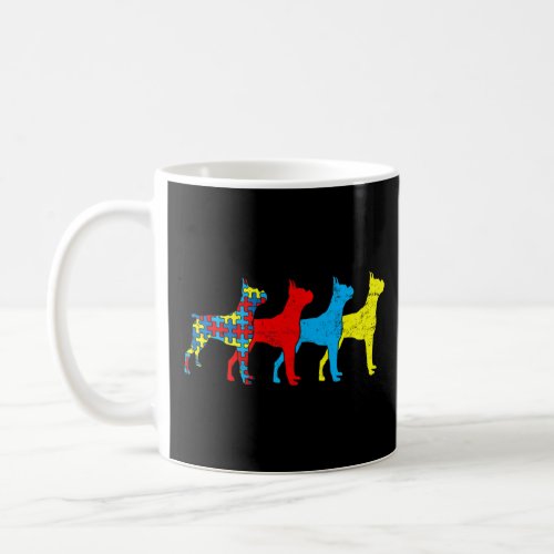 Autism Awareness Boxer Dog Puppy  Autism Dog  Coffee Mug
