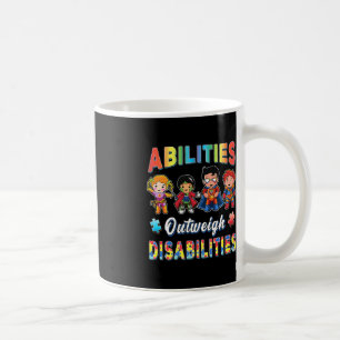 Autism Awareness Boy Abilities Outweigh Disabiliti Coffee Mug