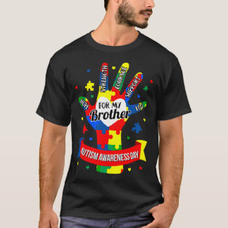 Autism Awareness Boy Kids Brother Puzzle T-Shirt