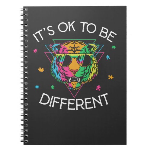 Autism Awareness Boys Girls Tiger Autistic Kids Notebook